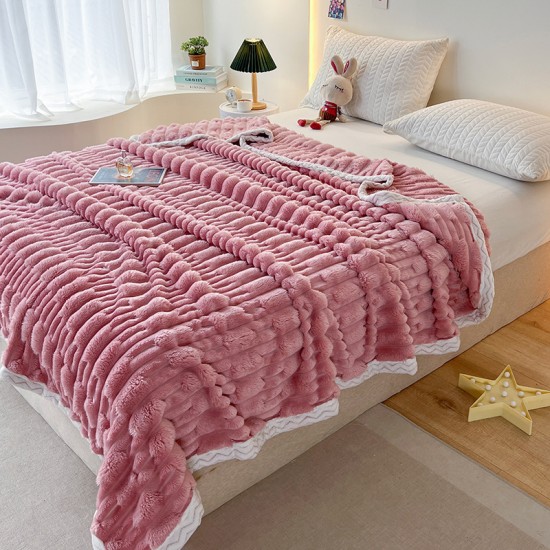 Single bamboo fleece blanket flannel summer casual sofa blanket office nap air conditioning blanket cross border Single bamboo fleece blanket flannel summer casual sofa blanket office nap air conditioning blanket cross border