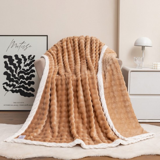 Summer single layer bubble rabbit velvet blanket French blue velvet four seasons leisure sofa cover blanket office nap air conditioning blanket Summer single layer bubble rabbit velvet blanket French blue velvet four seasons leisure sofa cover blanket office nap air conditioning blanket