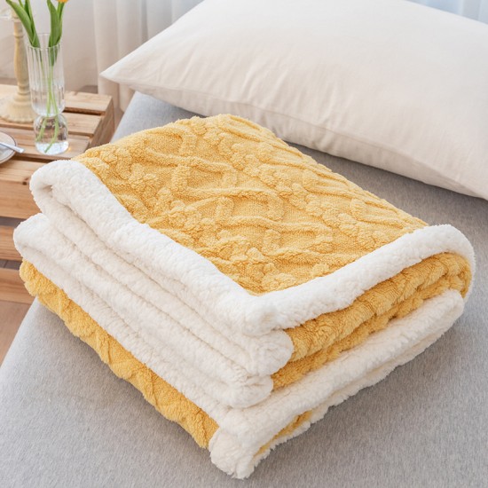 New Tuff velvet blanket solid color lamb velvet leisure blanket autumn and winter thick sofa warm cover blanket gift blanket wholesale New Tuff velvet blanket solid color lamb velvet leisure blanket autumn and winter thick sofa warm cover blanket gift blanket wholesale
