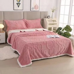 English letters Tuff fleece blanket Flannelette sofa blanket summer casual nap blanket Office air conditioning blanket batch