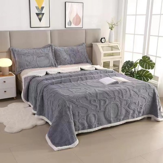 English letters Tuff fleece blanket Flannelette sofa blanket summer casual nap blanket Office air conditioning blanket batch English letters Tuff fleece blanket Flannelette sofa blanket summer casual nap blanket Office air conditioning blanket batch